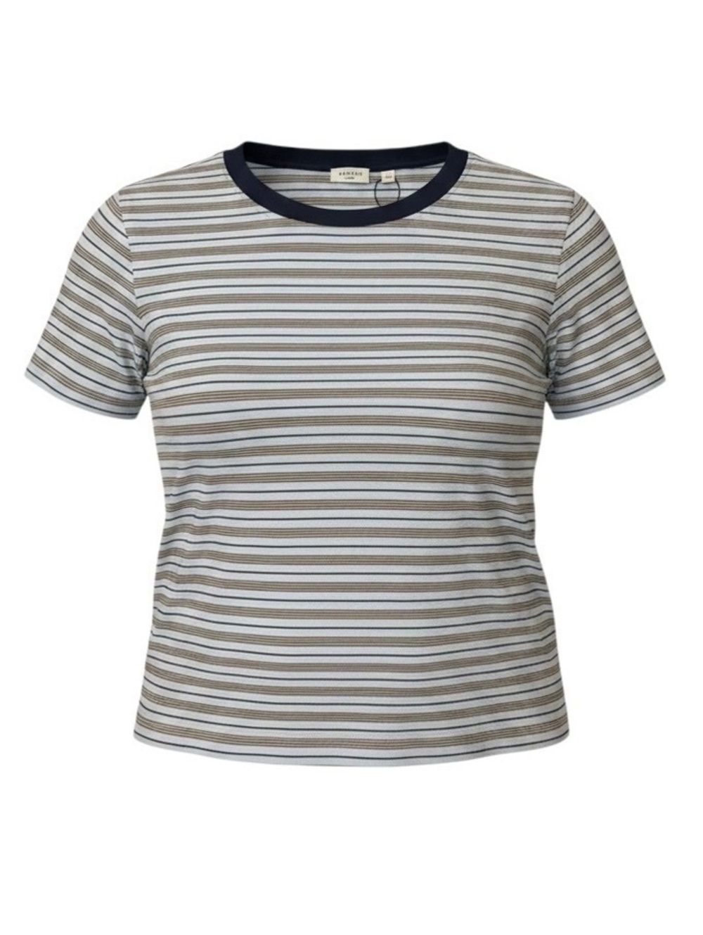 Aritzia Babaton InterLock Cotton Function T-Shirt Women’s L Striped NWT